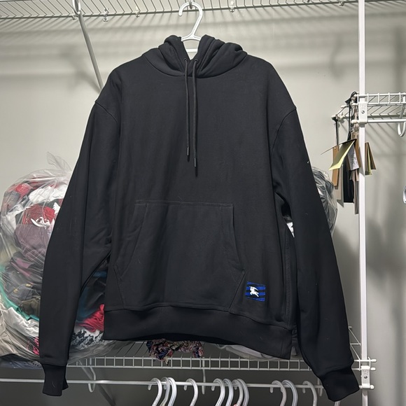 BURBERRY COTTON HOODIE BLACK - Picture 3 of 4